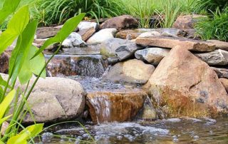 Pond renovation in Bucks County