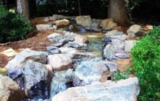 Pondless waterfall and stream