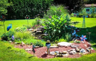 Small pond with waterfall in Philly
