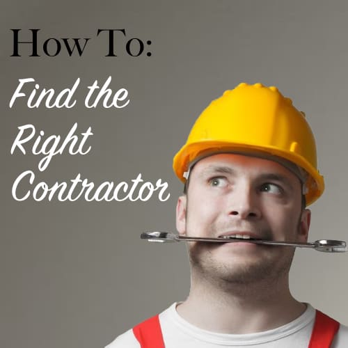 How to find the right contractor