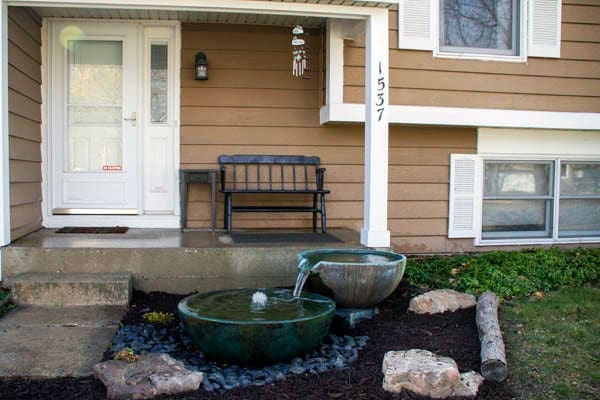Front yard water feature