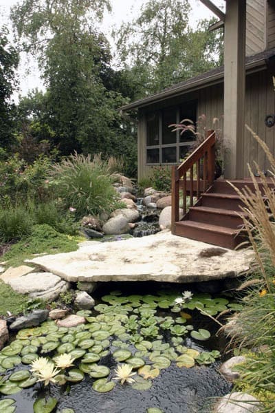 Front yard water feature
