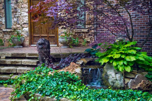Front yard water feature